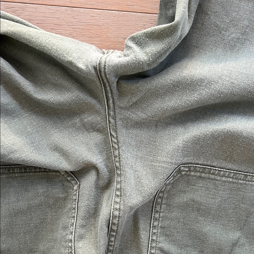 Madewell Sage Green Cargo Jeans Straight Leg Pants Sz 28 - Picture 15 of 17